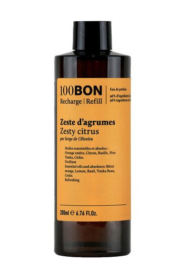100bon unisexe recharge eau parfum zeste d agrumes l armoire poethique