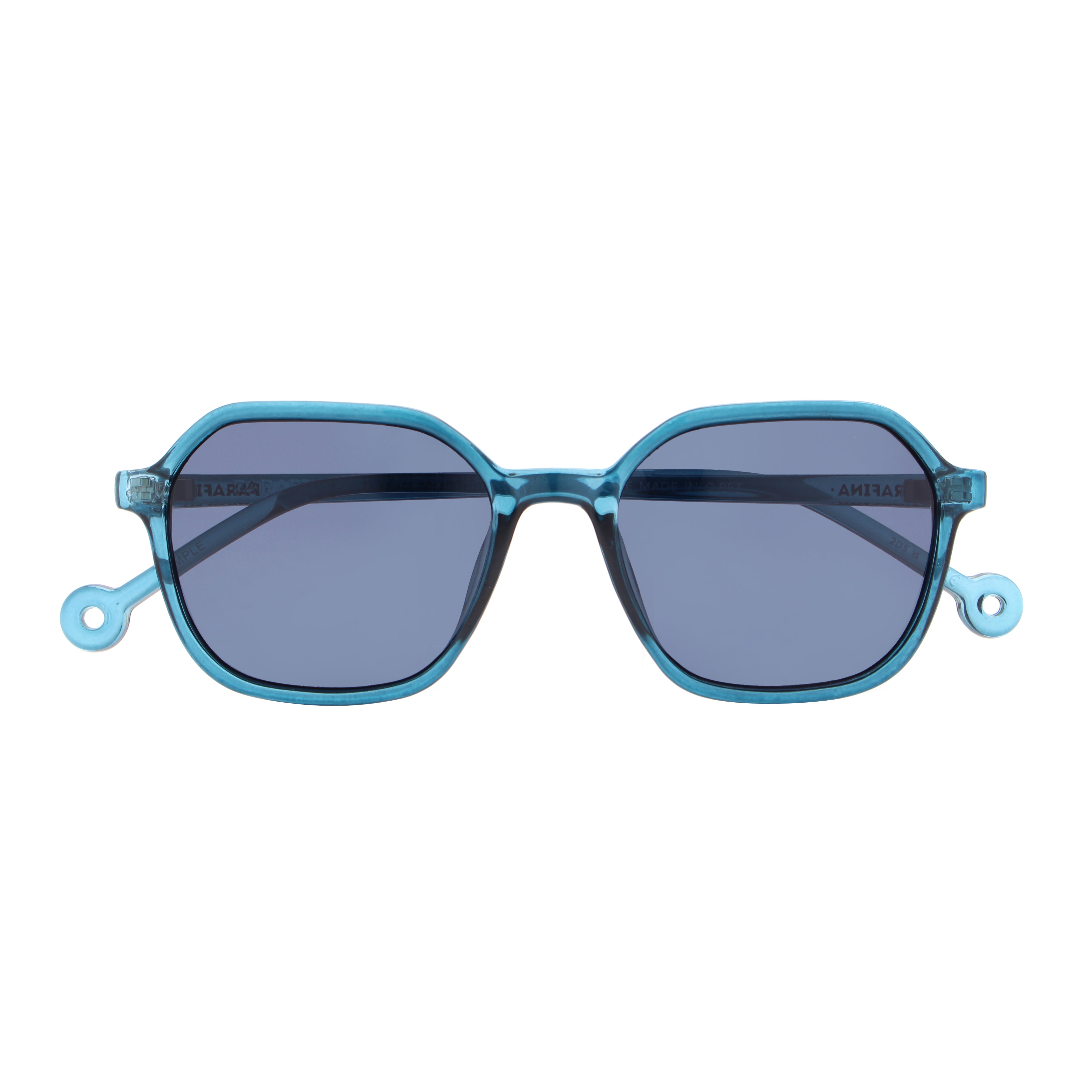 lunettes de soleil en bouteilles de plastique recycles vallee king blue blue solid bleu parafina unisexe lunettes vallee bouteille recyclee bleu l armoire poethique 2