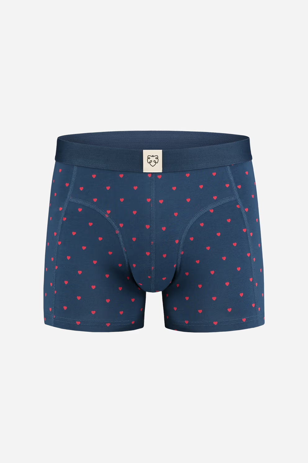 a dam homme boxer coeur valentin coton bio bleu marine rouge l armoire poethique 3