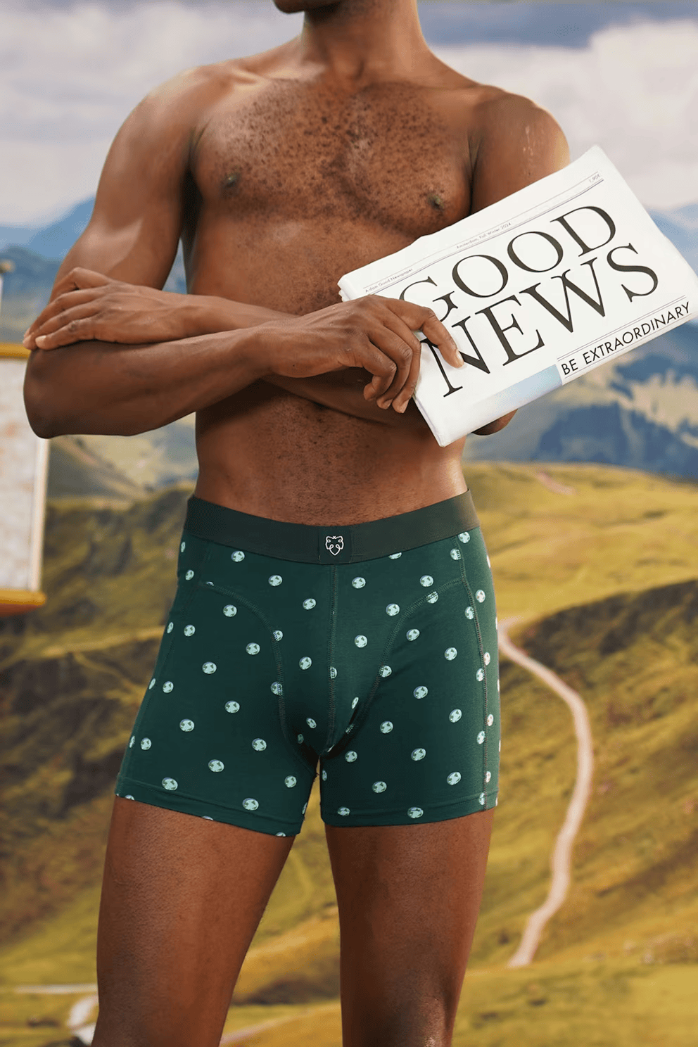 a dam homme boxer plan  te coton bio vert bleu l armoire poethique  1
