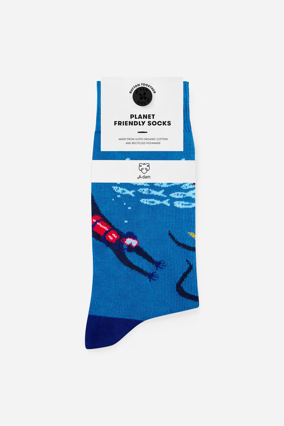 a dam unisexe chaussette plongee coton bio bleu l armoire poethique  4