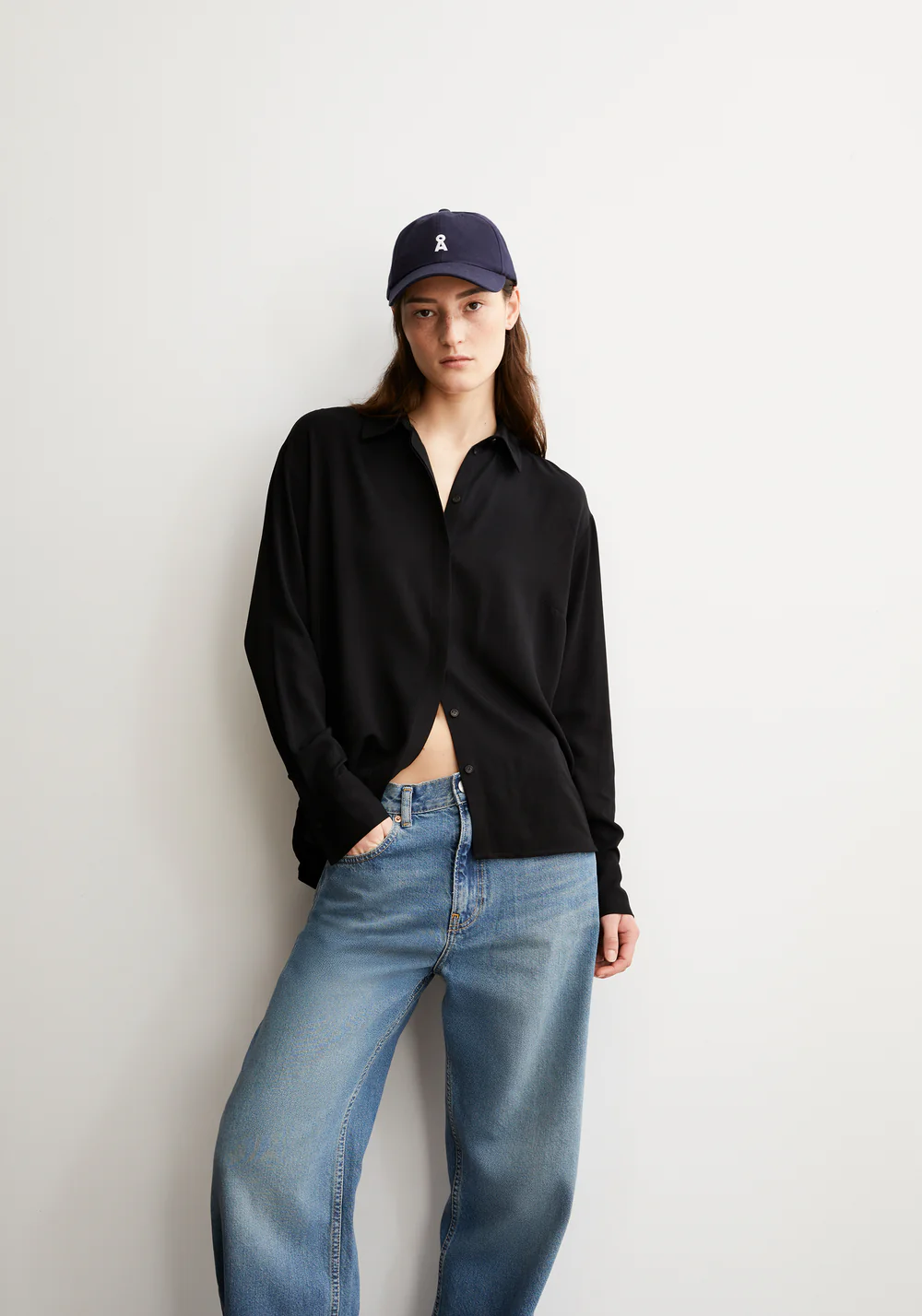 armedangels femme blouse larisaana lenzing ecovero noir l armoire poethique 3