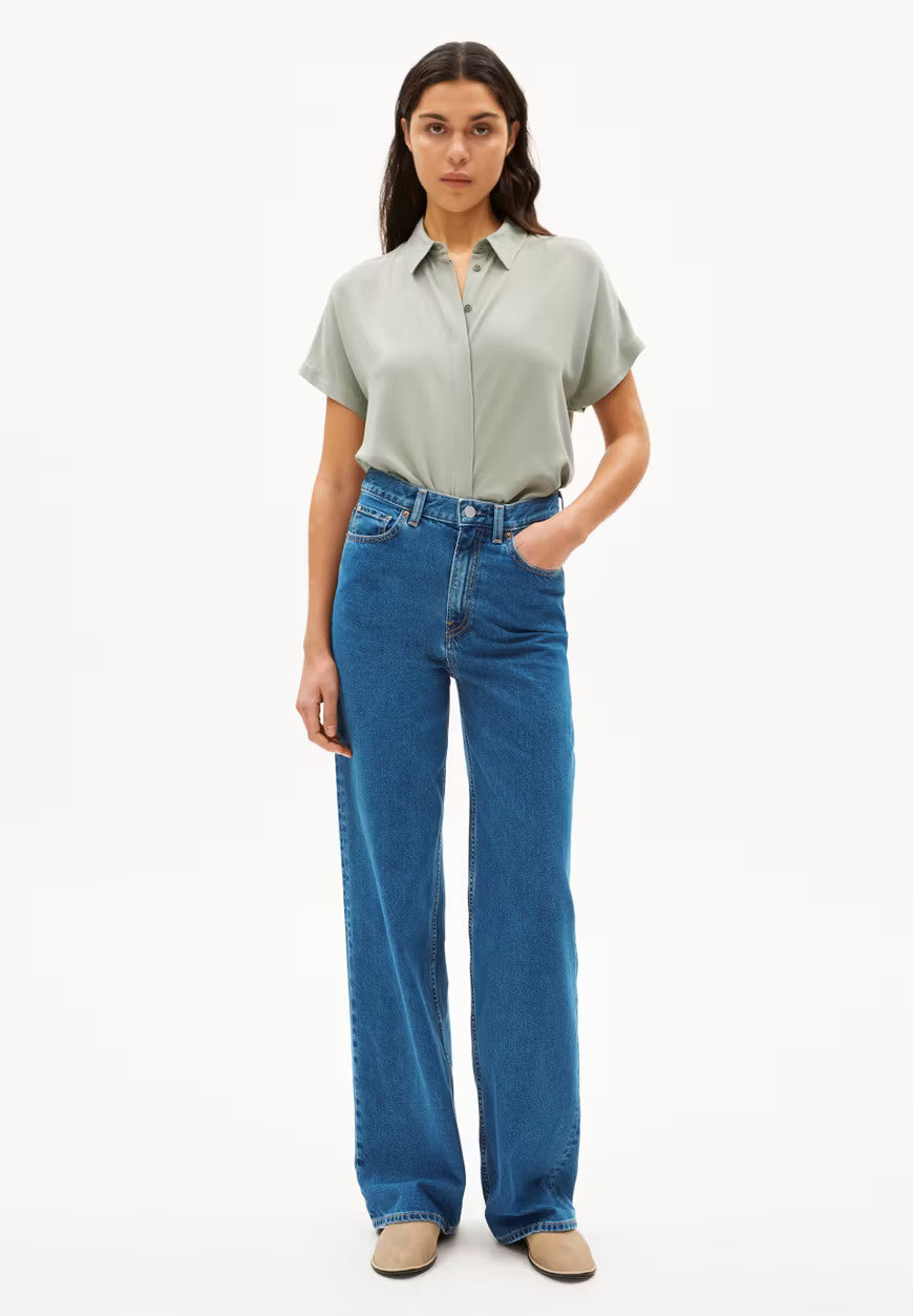 armedangels femme blouse larisaana lenzing ecovero vert l armoire poethique 6