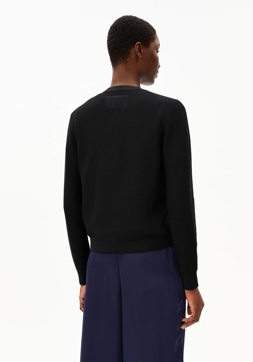 armedangels femme cardigan menaal links links coton bio noir l armoire poethique 2