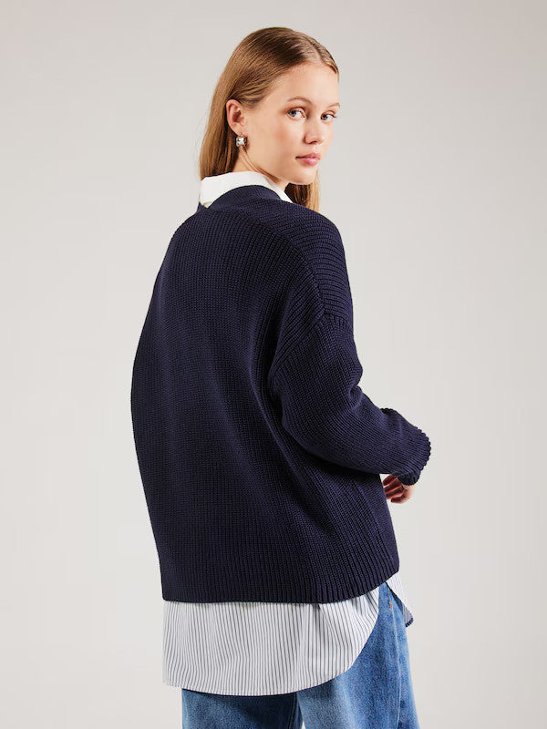 armedangels femme cardigan valentinaa coton bio bleu marine l armoire poethique 2