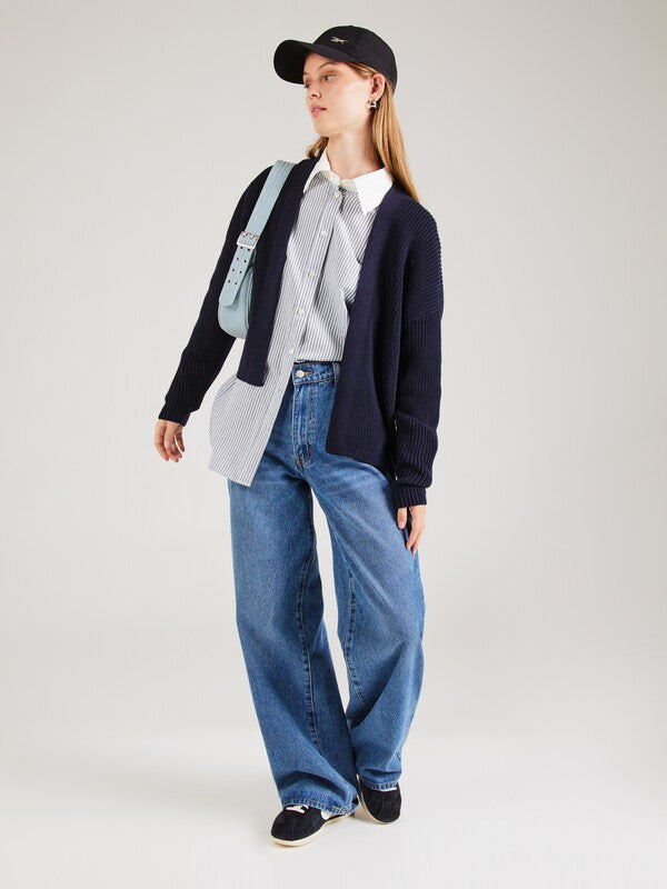 armedangels femme cardigan valentinaa coton bio bleu marine l armoire poethique 4