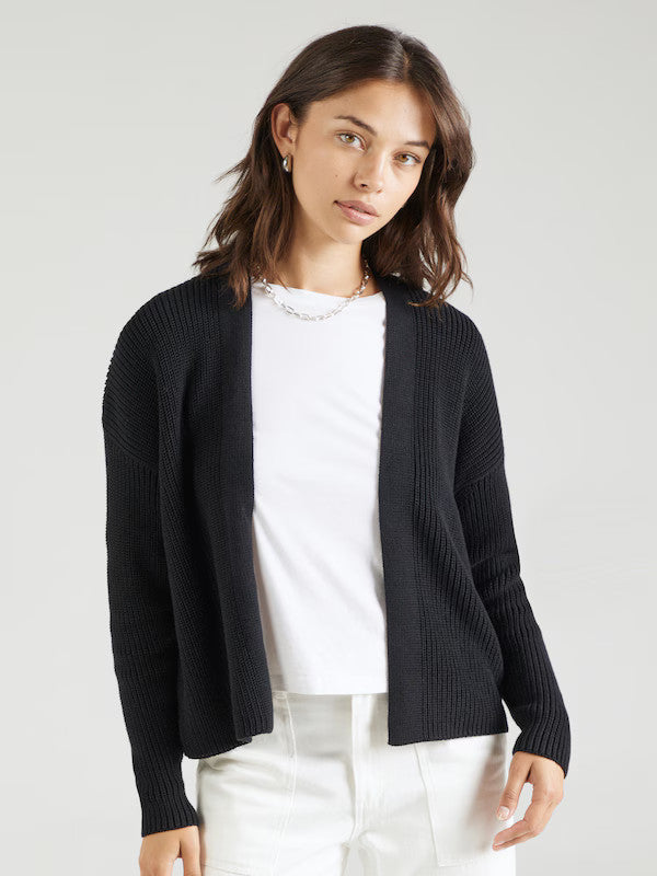 armedangels femme cardigan valentinaa coton bio noir l armoire poethique  4