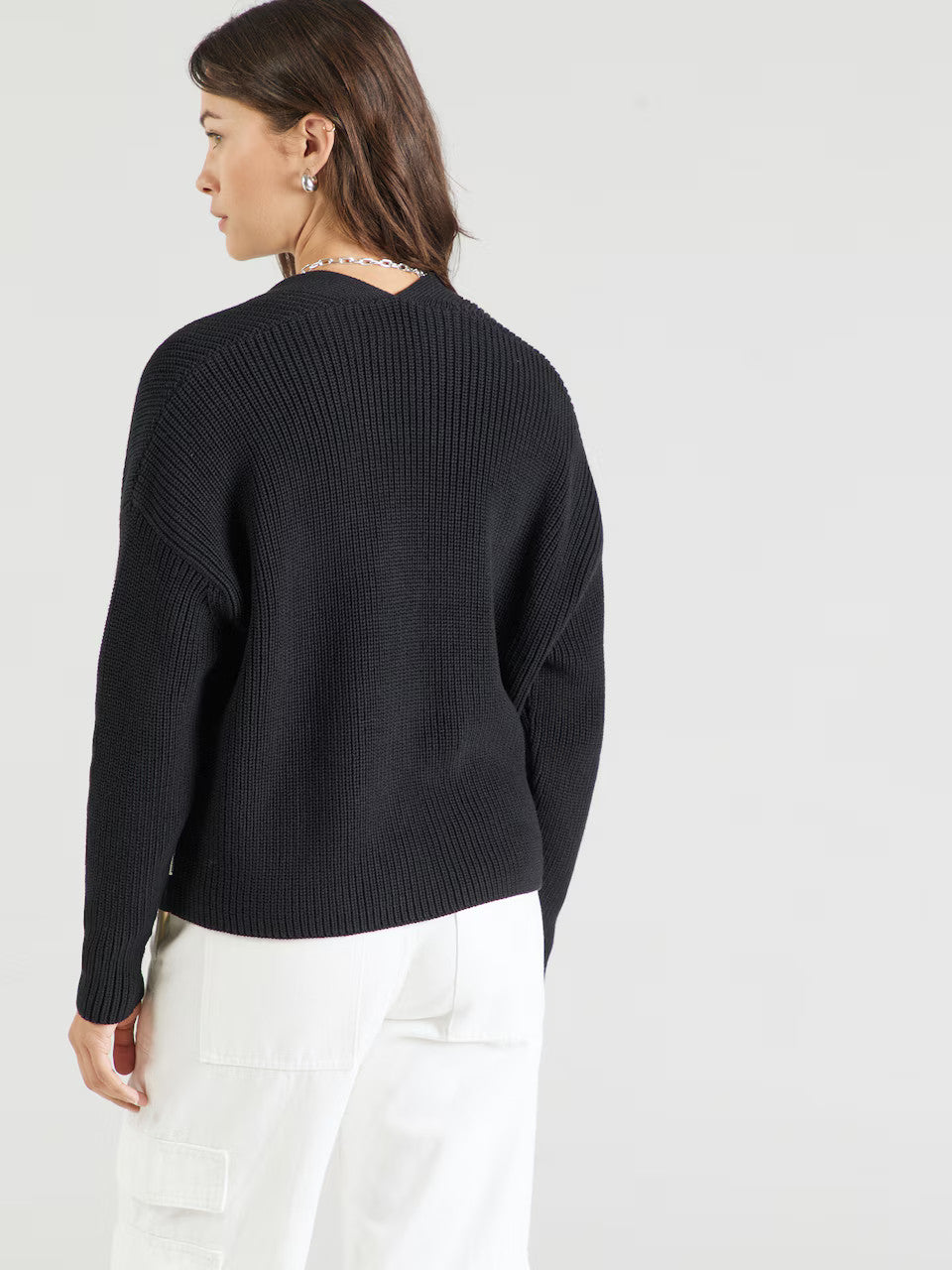 armedangels femme cardigan valentinaa coton bio noir l armoire poethique  5