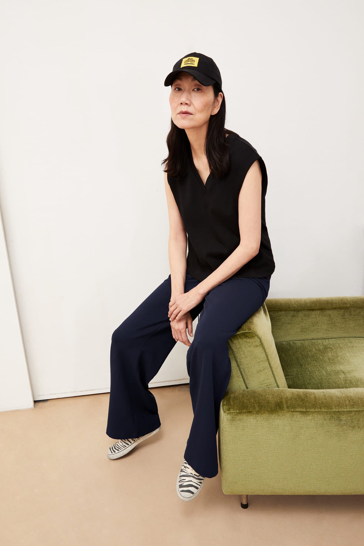 armedangels femme pantalon himaari bleu marine lenzing ecovero l armoire poethique 5