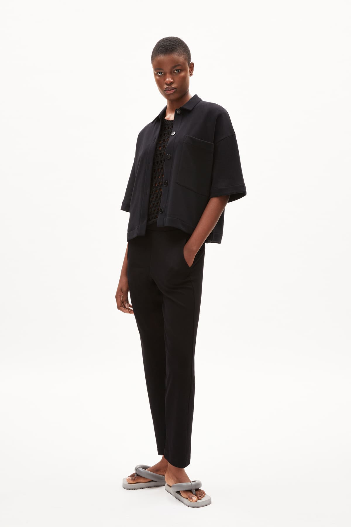 Pantalon en lenzing ecovero magdaalena · noir