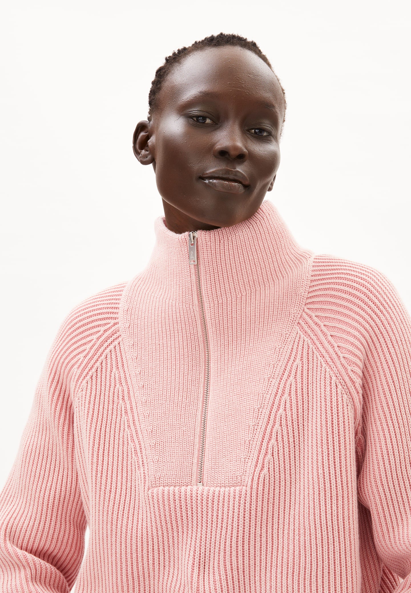 armedangels femme pull ronyiaas coton bio rose l armoire poethique 9