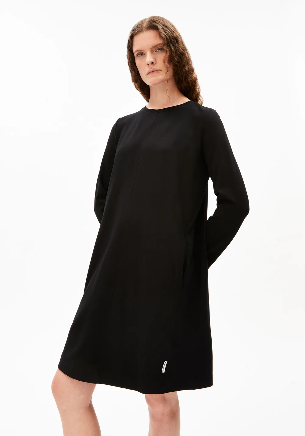 armedangels femme robe maariliana lenzing ecovero noir l armoire poethique 1