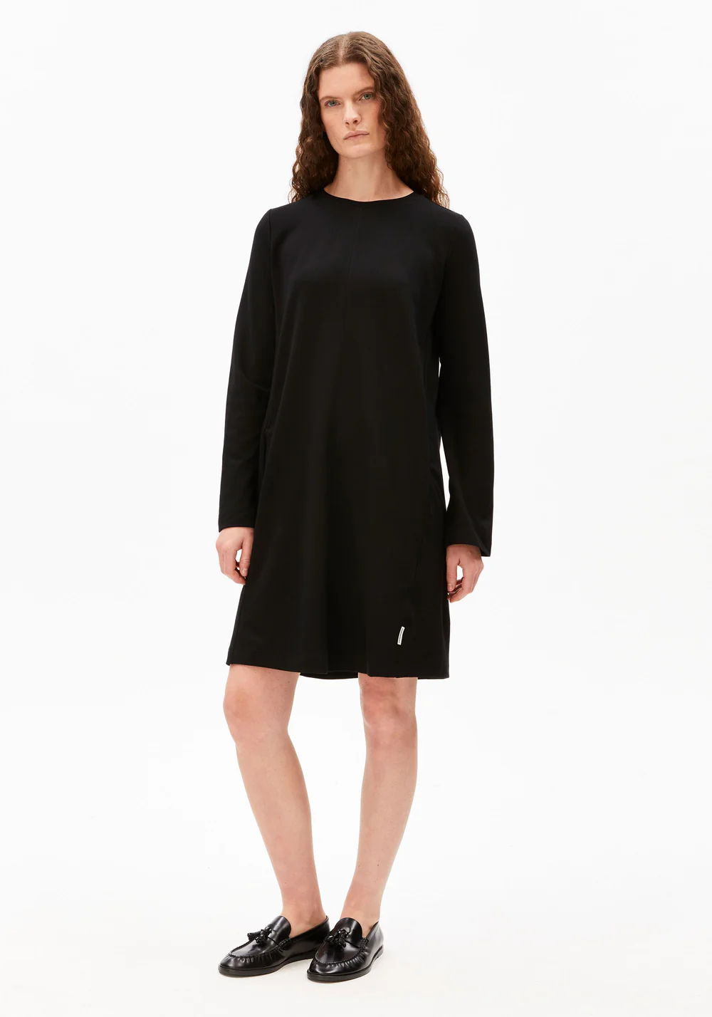 armedangels femme robe maariliana lenzing ecovero noir l armoire poethique 5