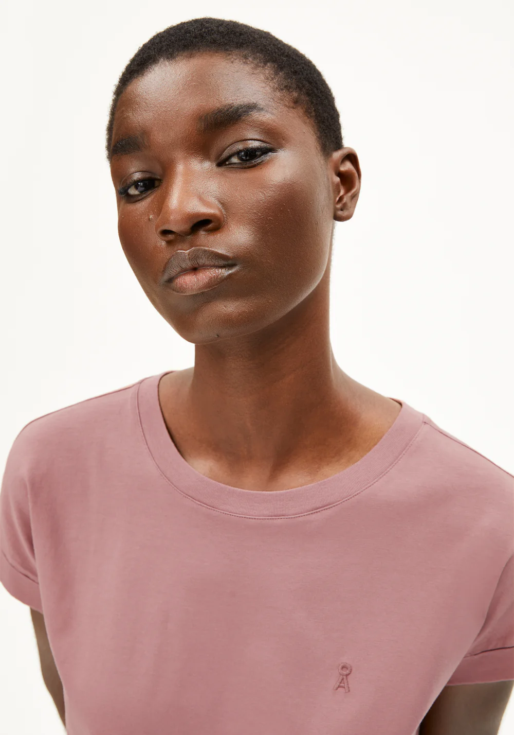 armedangels femme t shirt idaara coton bio rose l armoire poethique 4