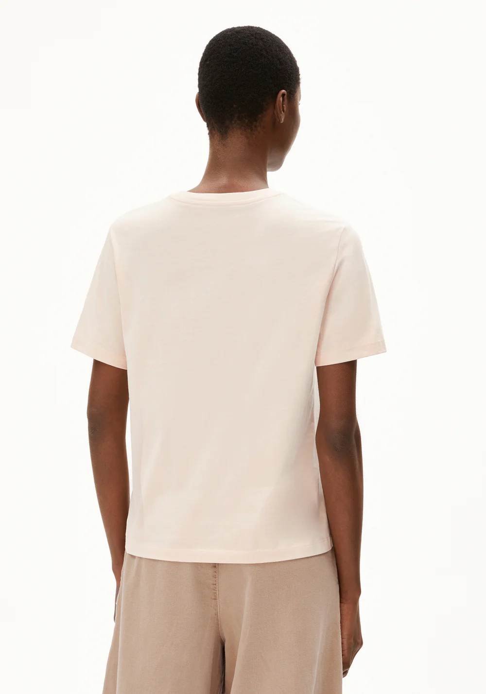 armedangels femme t shirt lualaa coton bio peche clair l armoire poethique 2