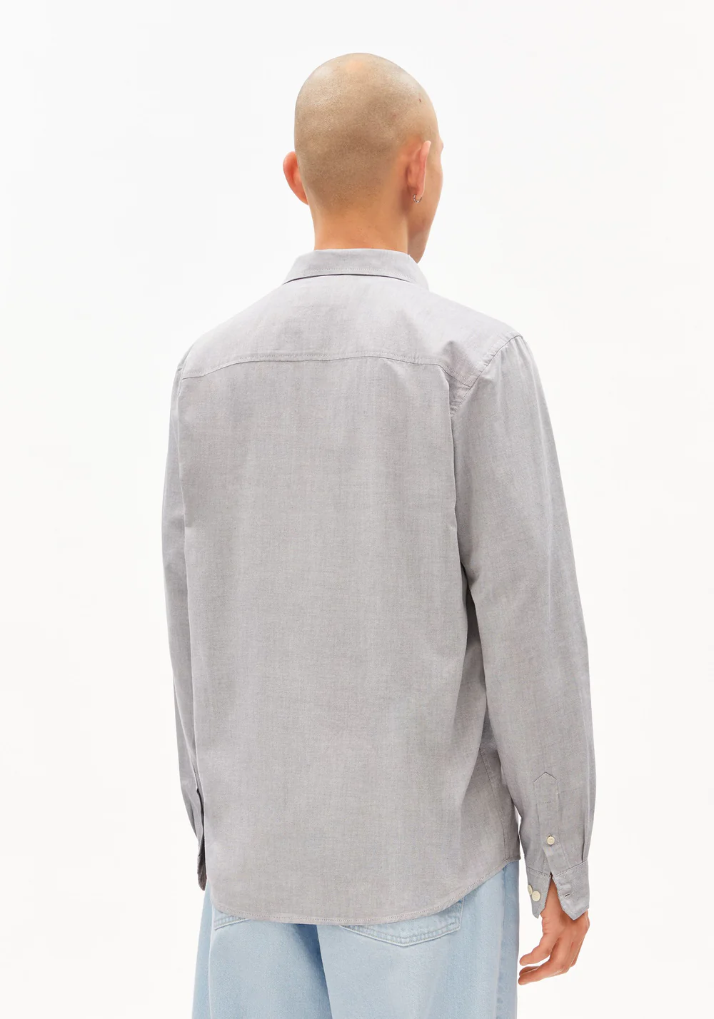 armedangels homme chemise quaasa coton bio bleu l armoire poethique 2