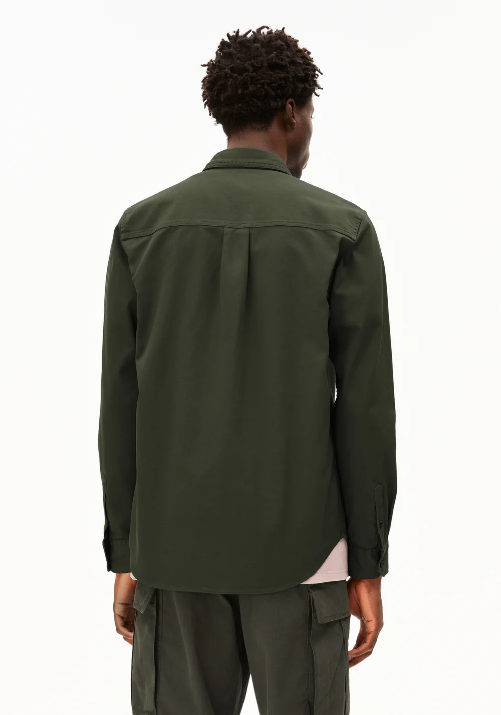 armedangels homme surchemise giaalo coton bio kaki l armoire poethique 2