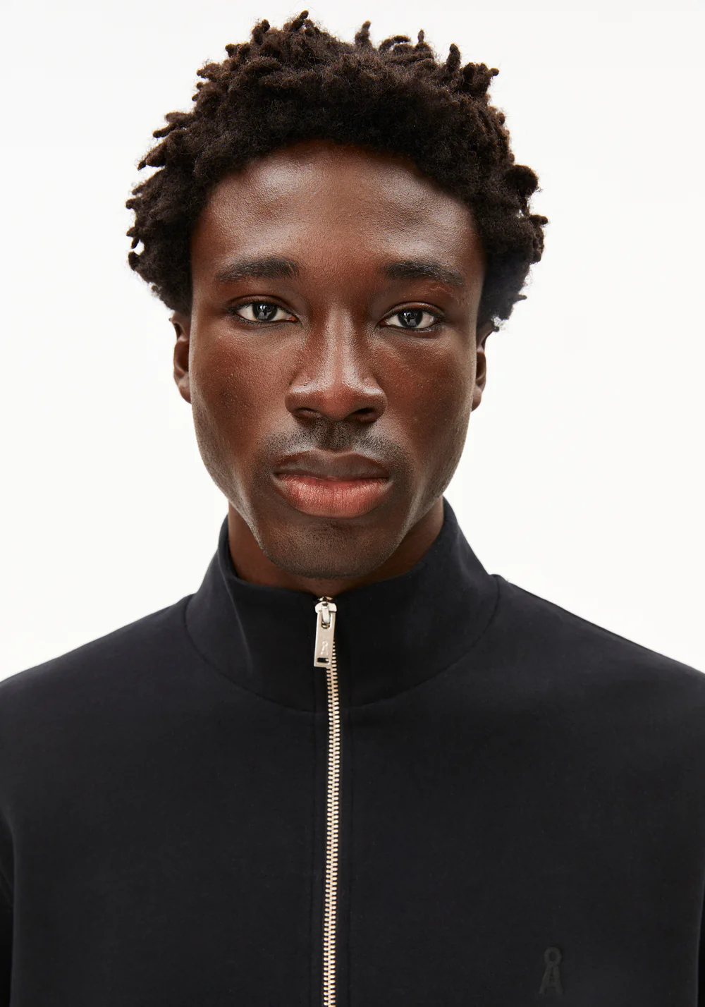 armedangels homme sweat camioneur waarlo fleece coton bio noir l armoire poethique 4