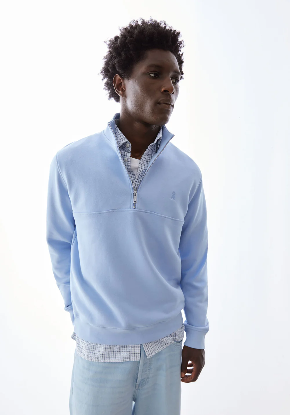 armedangels homme sweat waarlo loop coton bio bleu l armoire poethique 3