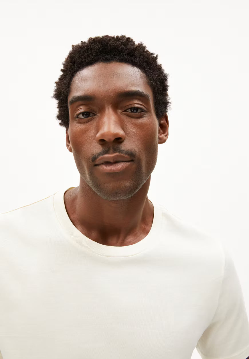 armedangels homme t shirt jaames coton bio creme l armoire poethique 4