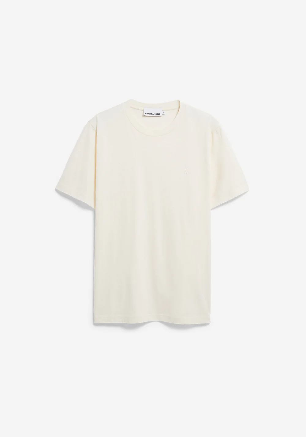 armedangels homme tee shirt jaames coton bio creme l armoire poethique 1