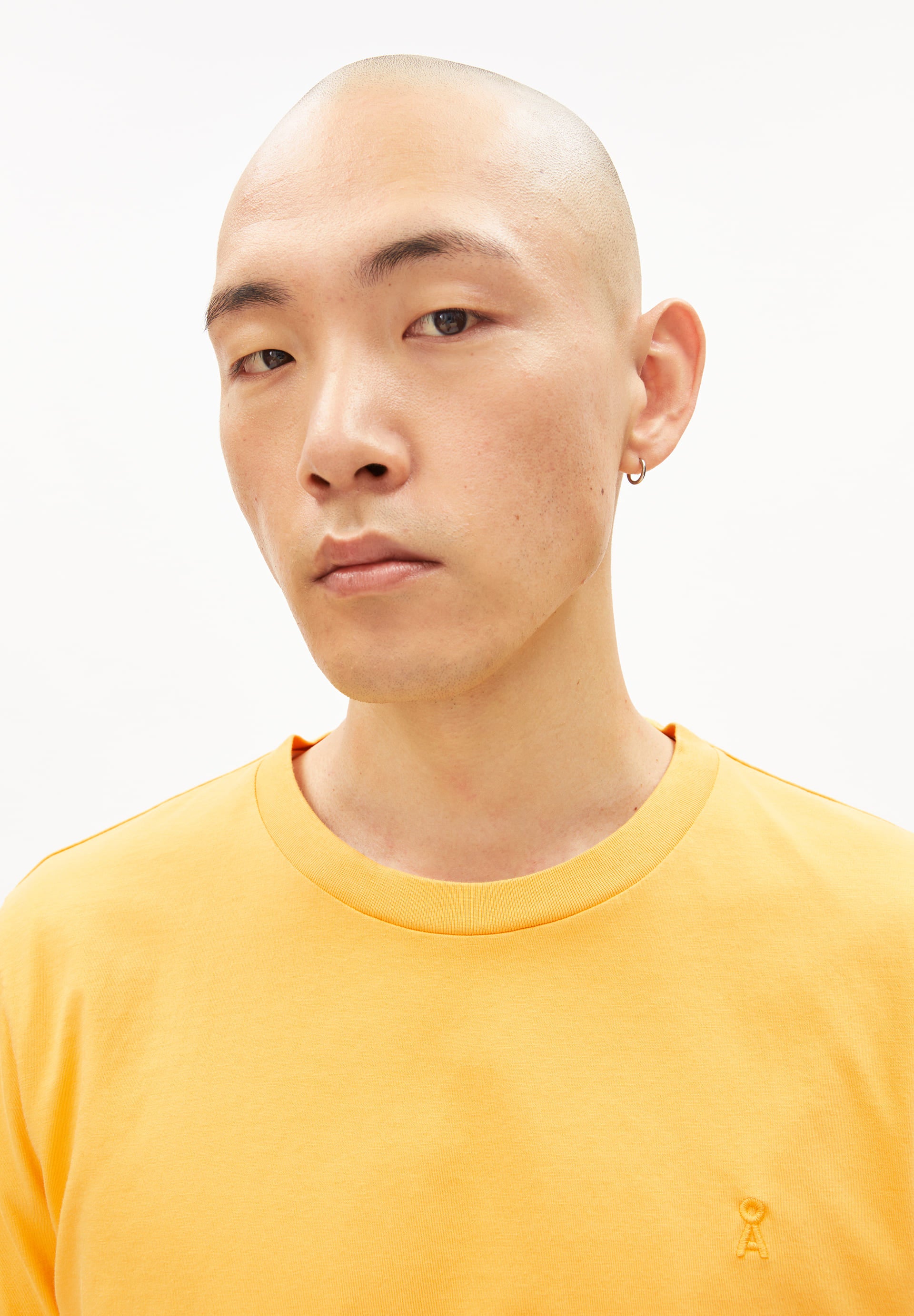 armedangels homme tee shirt jaames coton bio jaune l armoire poethique 4