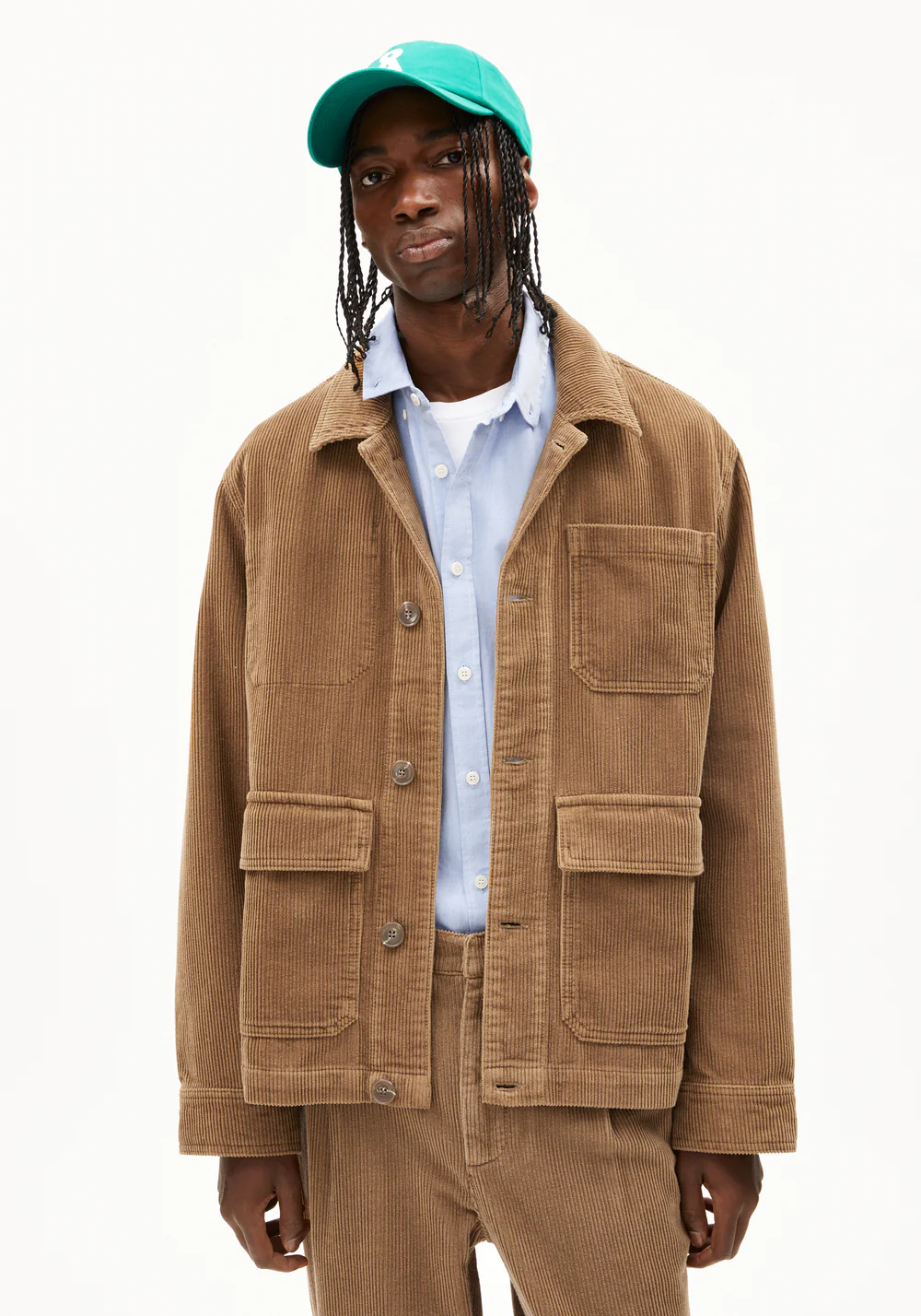 armedangels homme veste avaan velours coton bio beige l armoire poethique 1