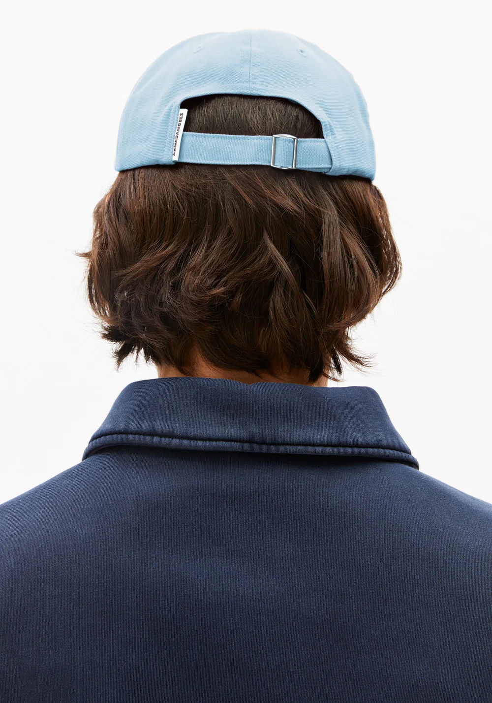 armedangels unisexe casquette yenaas bold coton bio bleu clair l armoire poethique 3