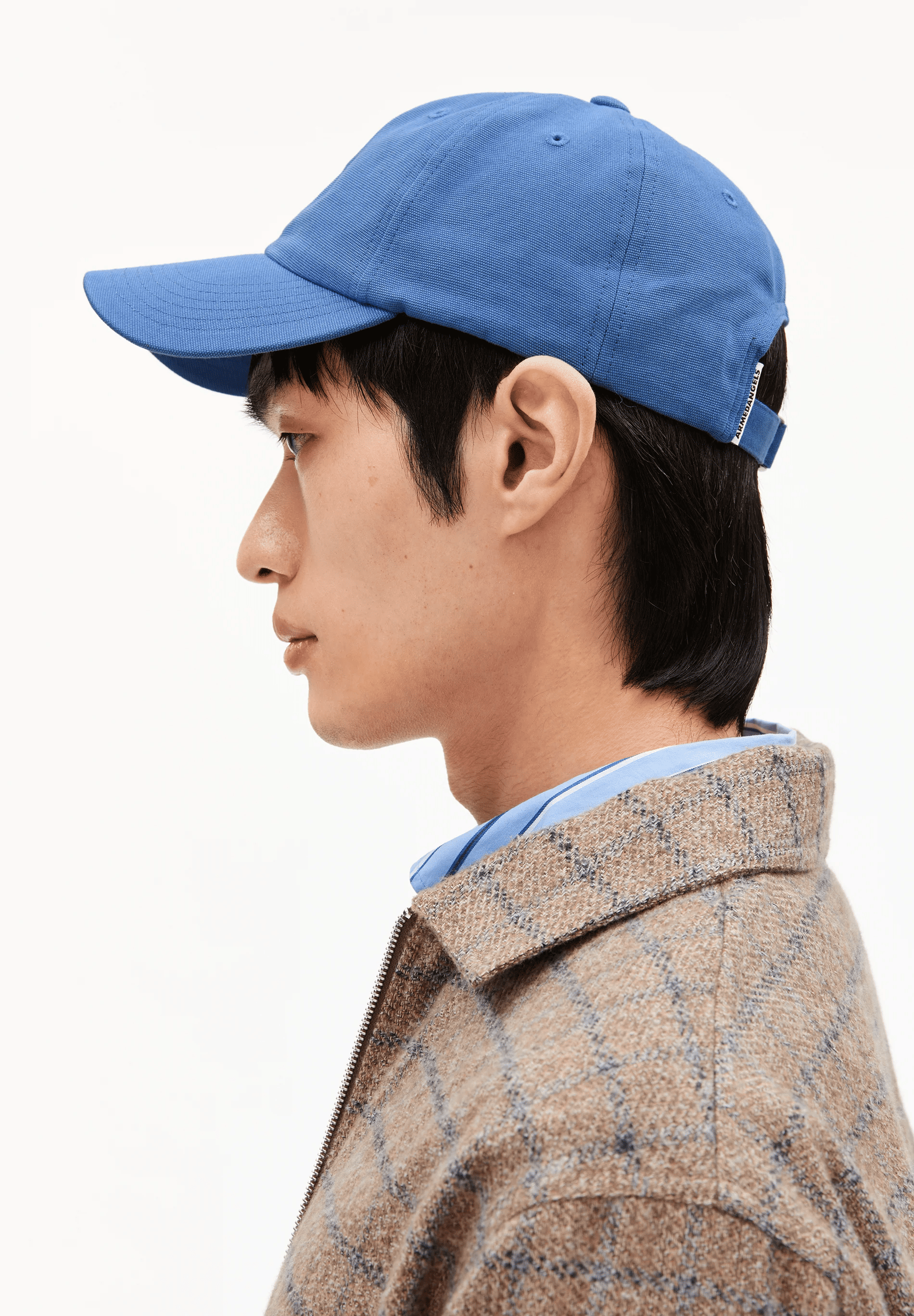 armedangels unisexe casquette yenaas bold coton bio bleu l armoire poethique 2