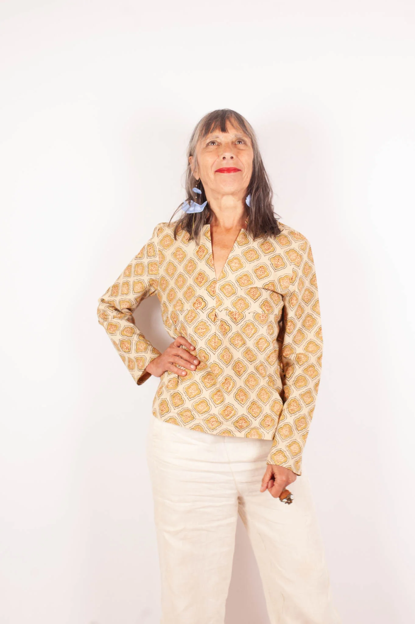 azaadi femme blouse jaisalmer vistaar coton bio l armoire poethique  1