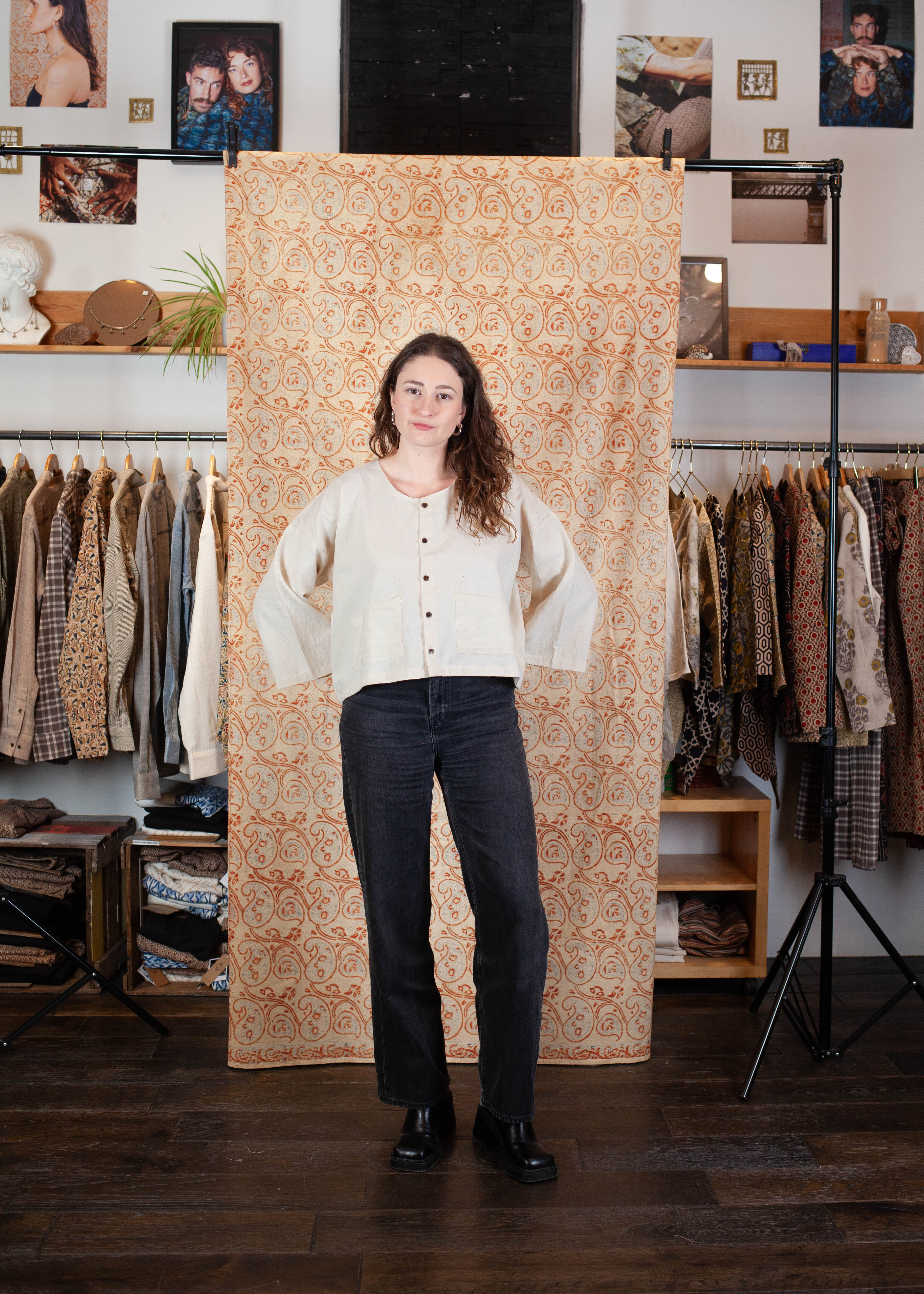 azaadi femme bolero cochin kala coton coton bio l armoire poethique 1