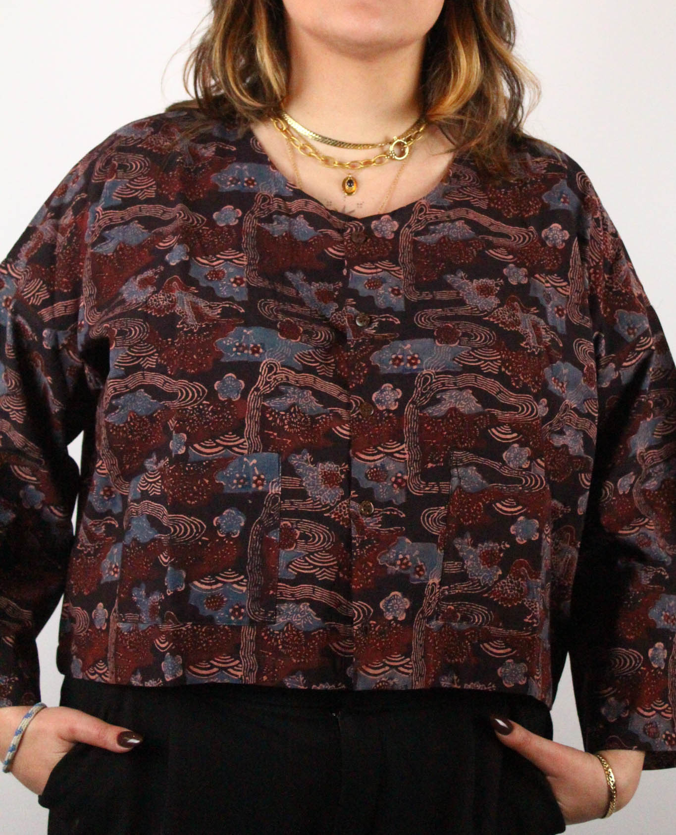 azaadi femme bolero cochin vikaas coton bio l armoire poethique  5