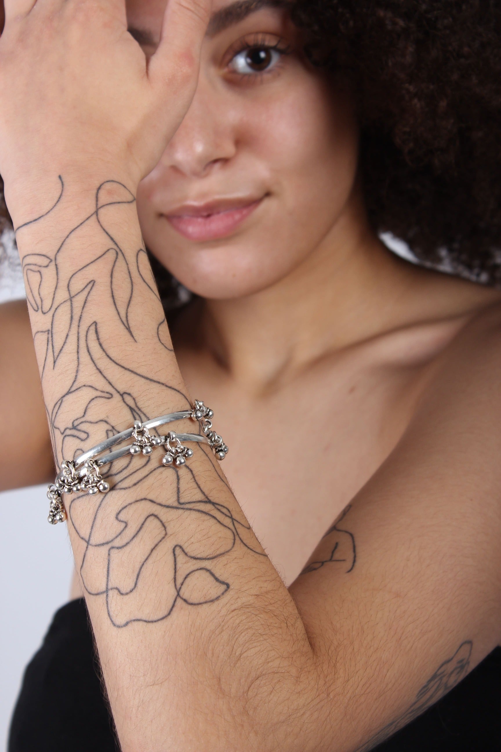 Indian Bali silver bracelet