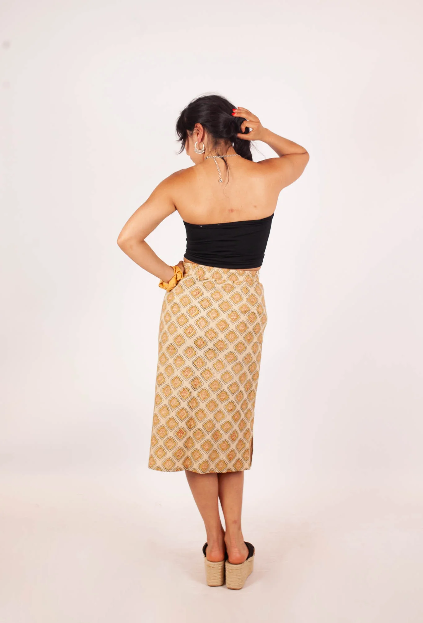 azaadi femme jupe chrystel vistaar coton bio l armoire poethique 1