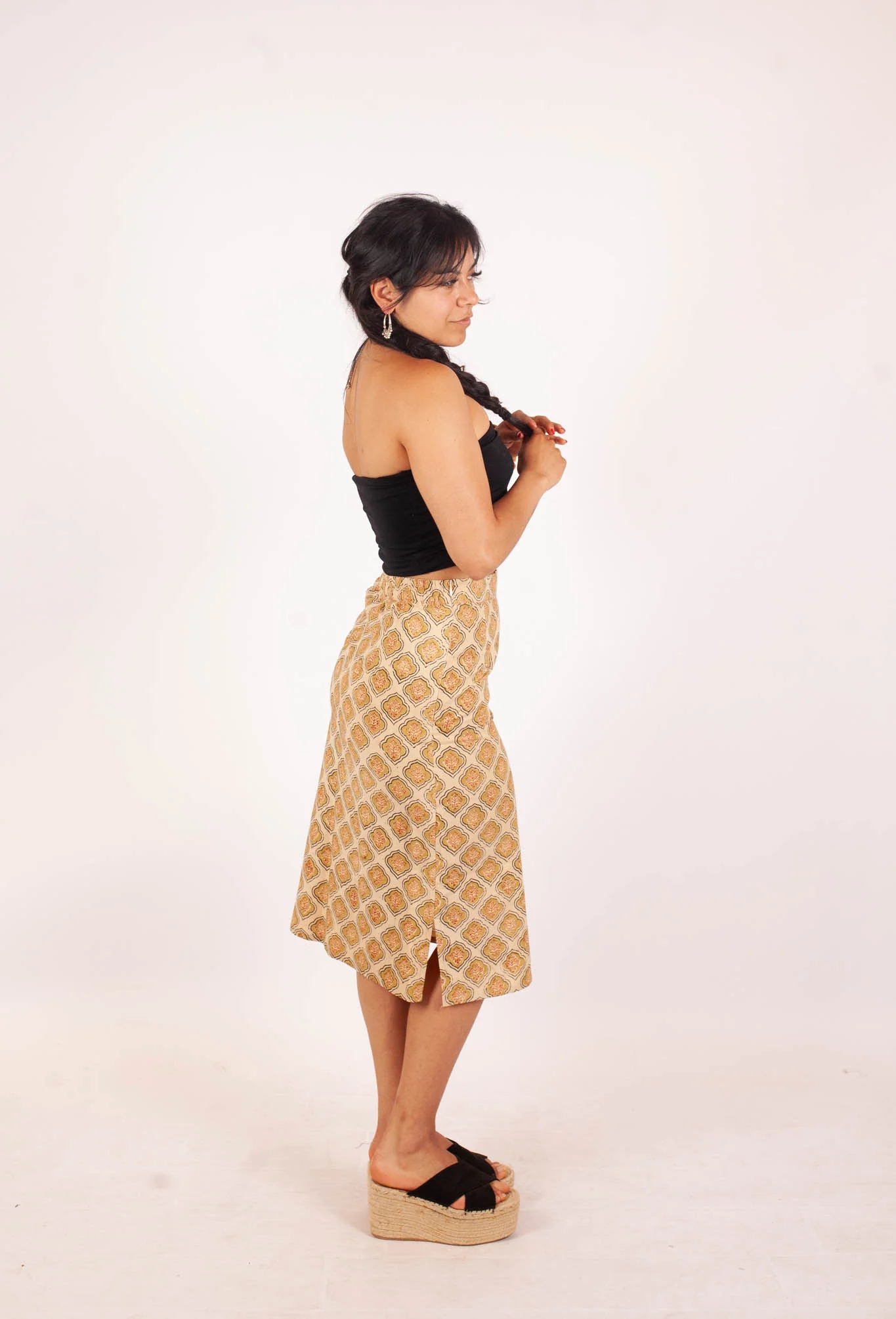 azaadi femme jupe chrystel vistaar coton bio l armoire poethique 4