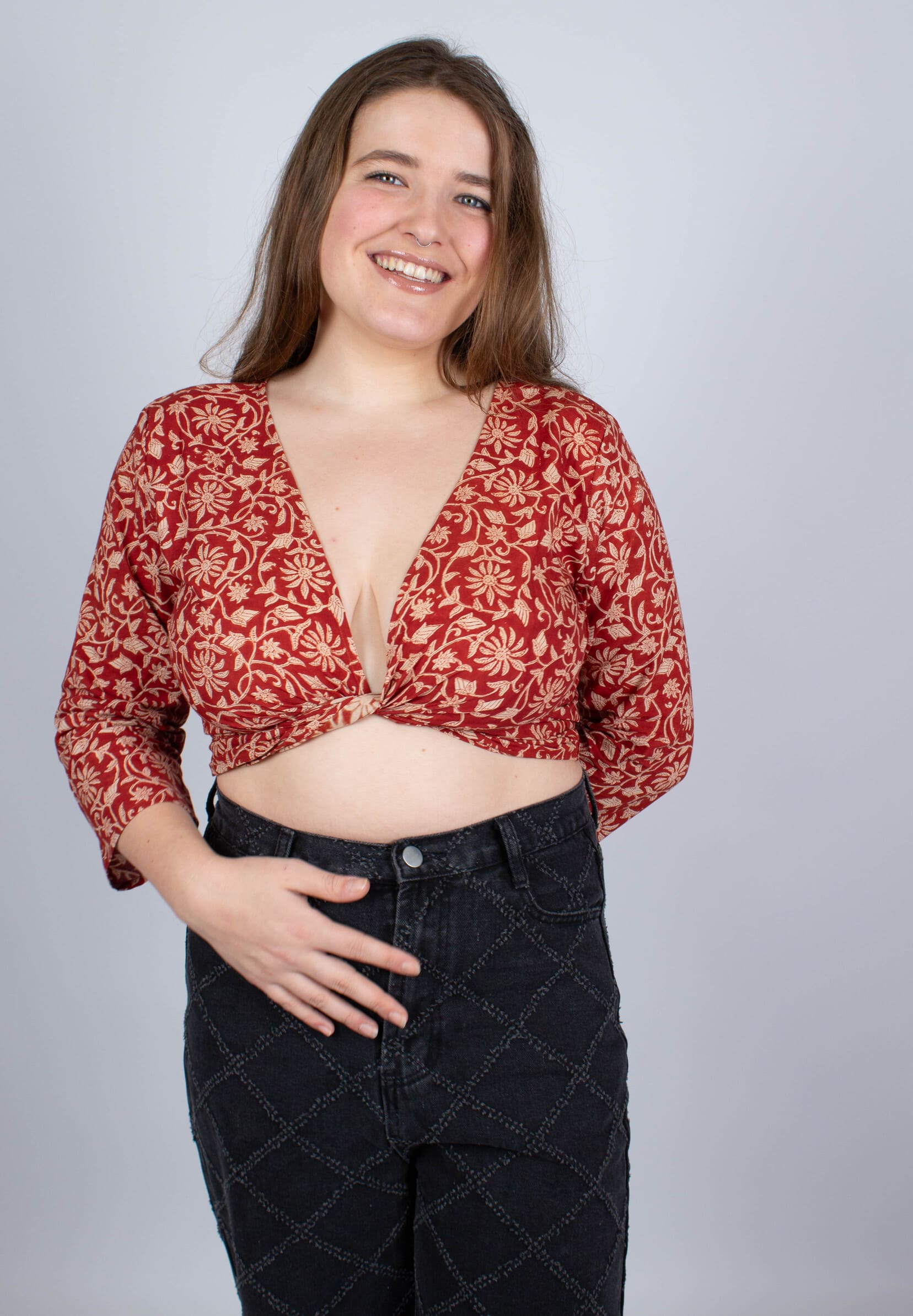 azaadi femme top benares bageecha coton bio l armoire poethique 3