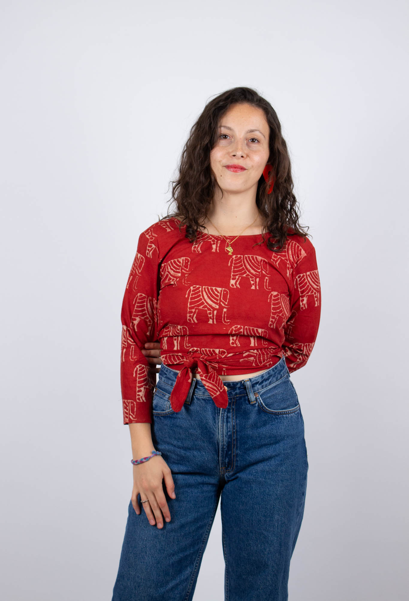 azaadi femme top benares ganesha coton bio l armoire poethique  2
