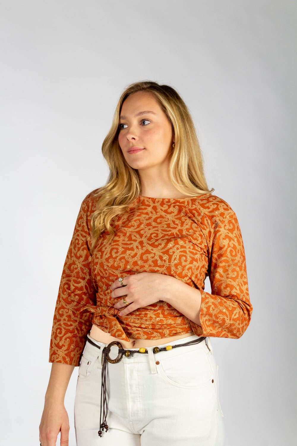 azaadi femme top benares kama coton bio l armoire poethique  1