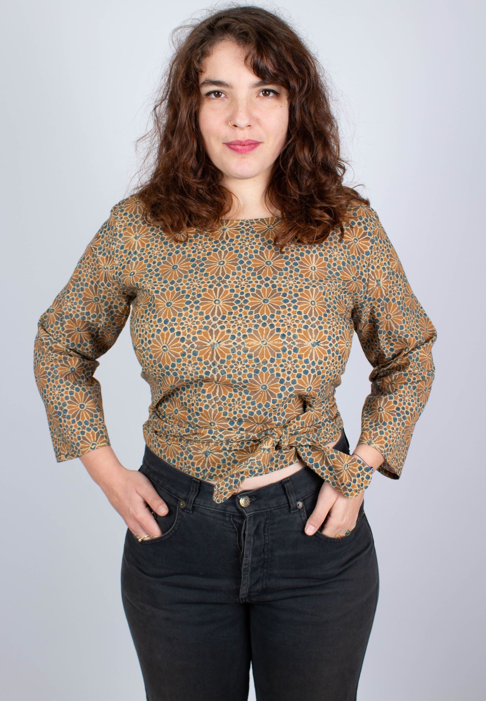 azaadi femme top benares kokoon coton bio l armoire poethique  5