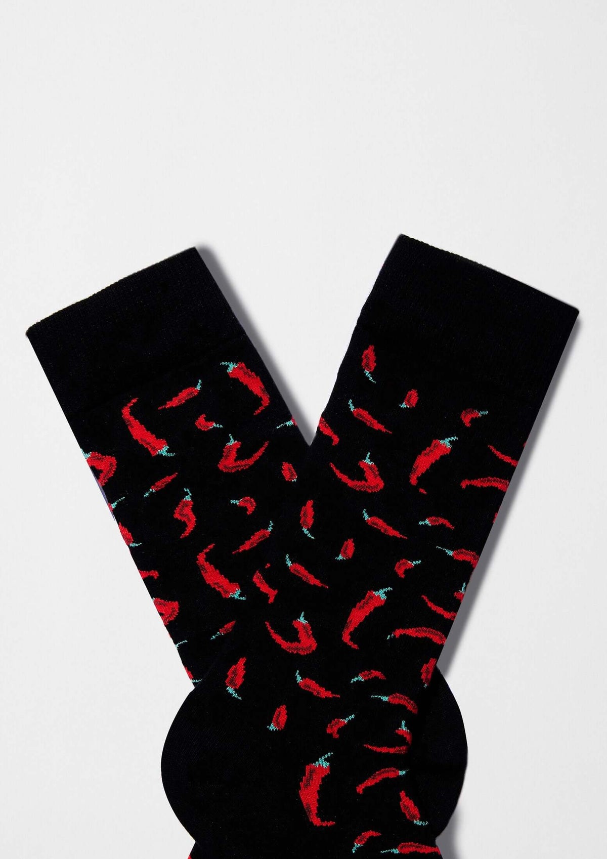 be socks unisexe chaussettes en coton bio piment noir et rouge l armoire poethiq