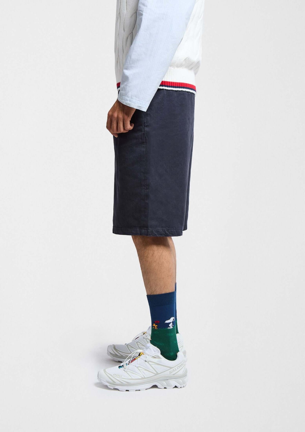 be socks unisexe chaussettes en coton bio snoopy et ses amis vert et bleu marine
