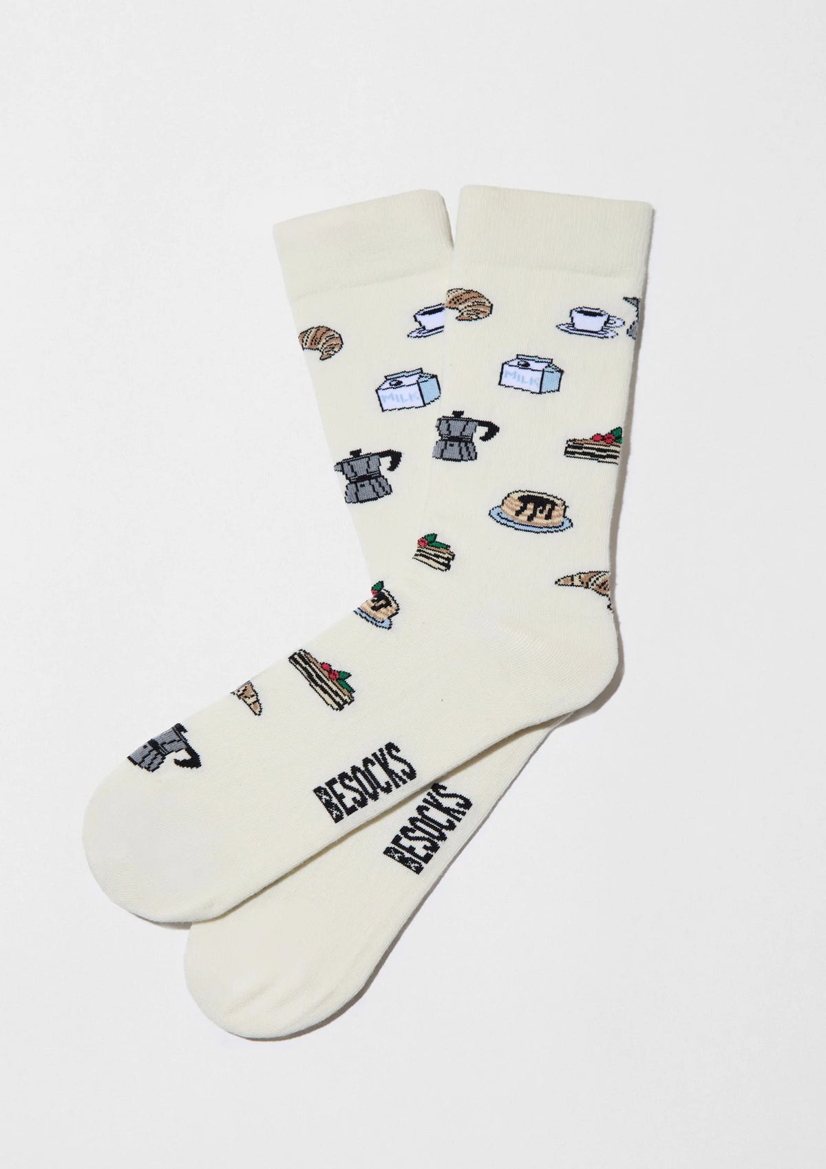 be socks unisexe coffret de 3 paires de chaussettes en coton bio petit dejeuner