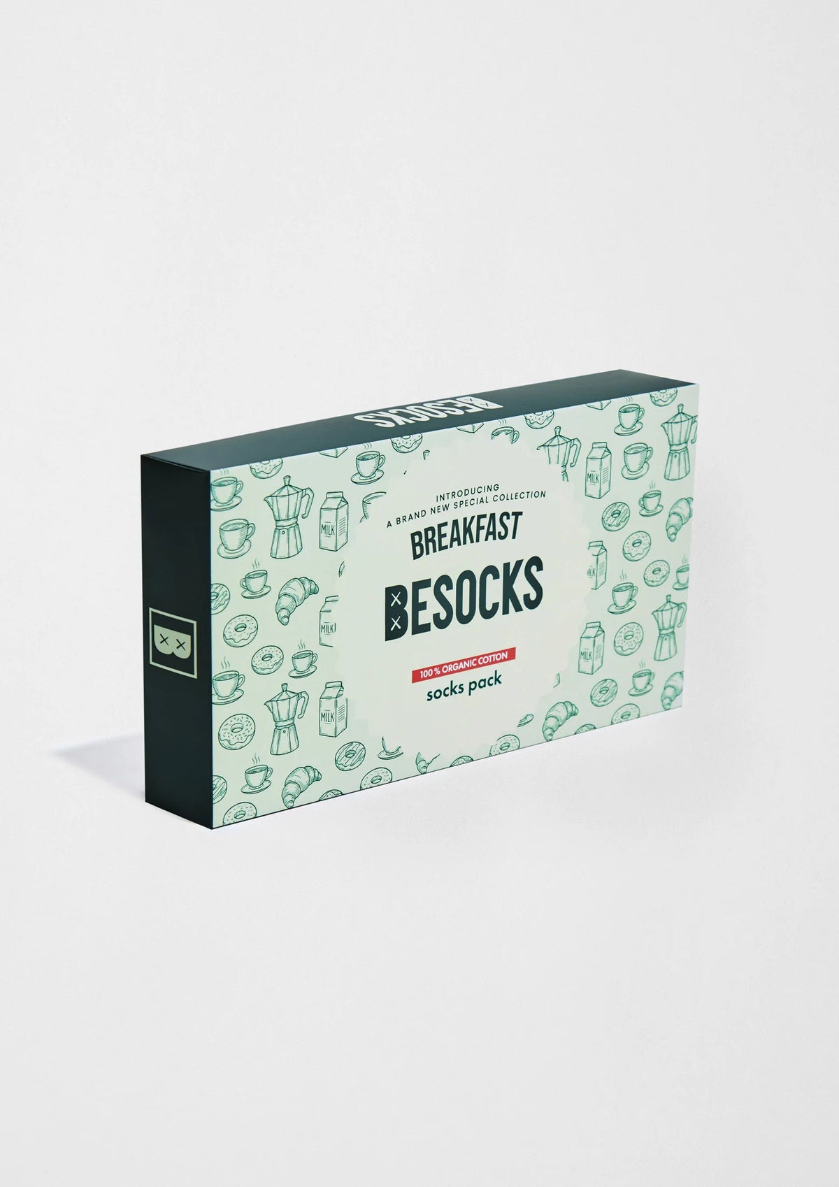 be socks unisexe coffret de 3 paires de chaussettes en coton bio petit dejeuner