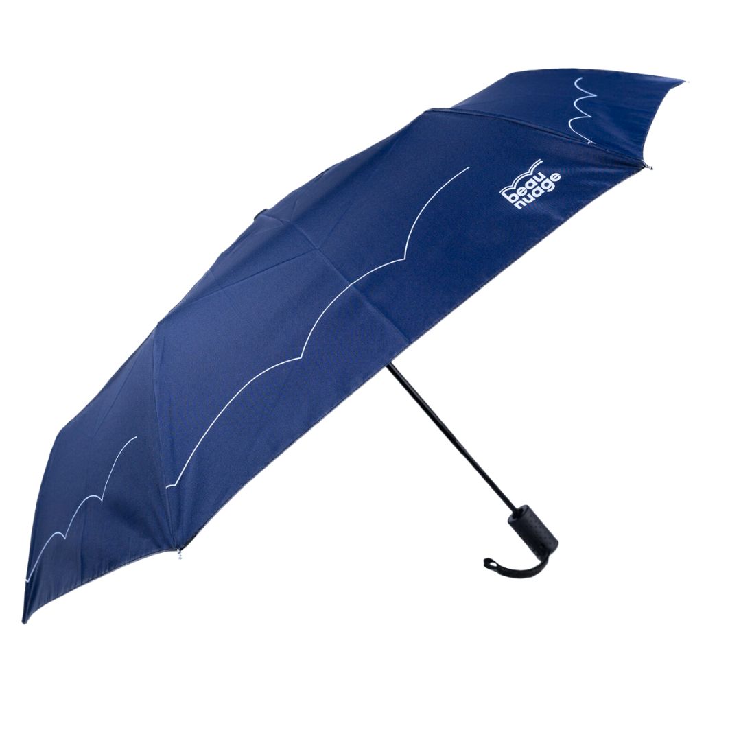 beau nuage unisexe parapluie automatique polyester recycl   bleu minuit l armoire poethique  3