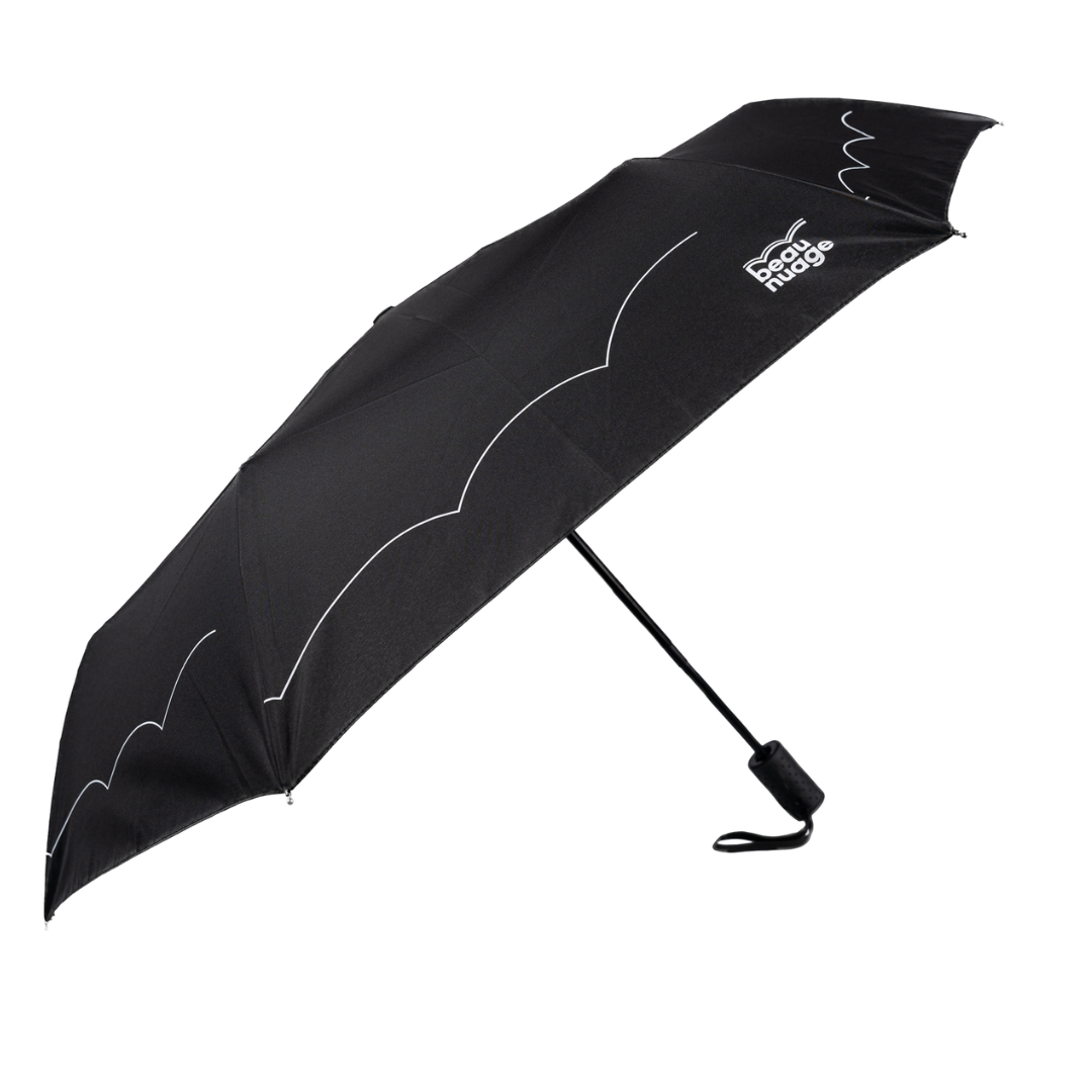 beau nuage unisexe parapluie automatique polyester recycl   noir immuable l armoire poethique  3