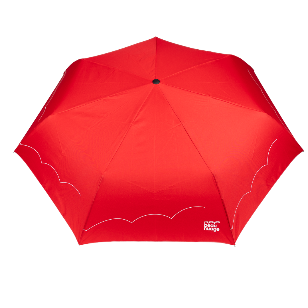beau nuage unisexe parapluie automatique polyester recycl rouge rubis l armoire poethique 4