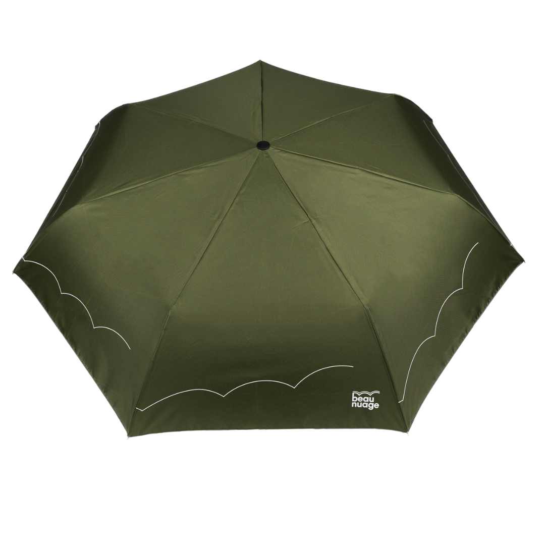 beau nuage unisexe parapluie automatique polyester recycl vert kaki l armoire poethique 3