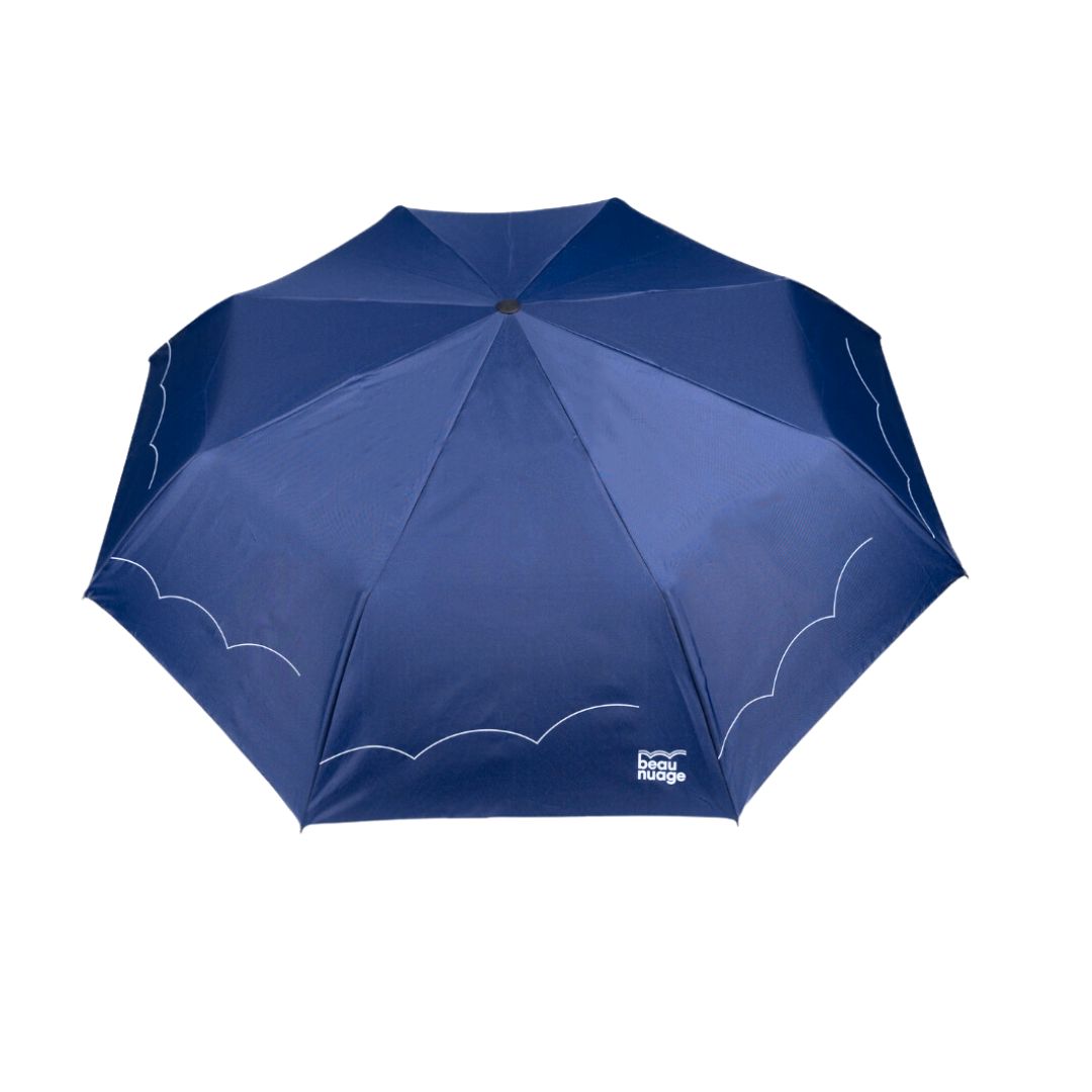 beau nuage unisexe parapluie mini polyester recycl bleu minuit l armoire poethique 4