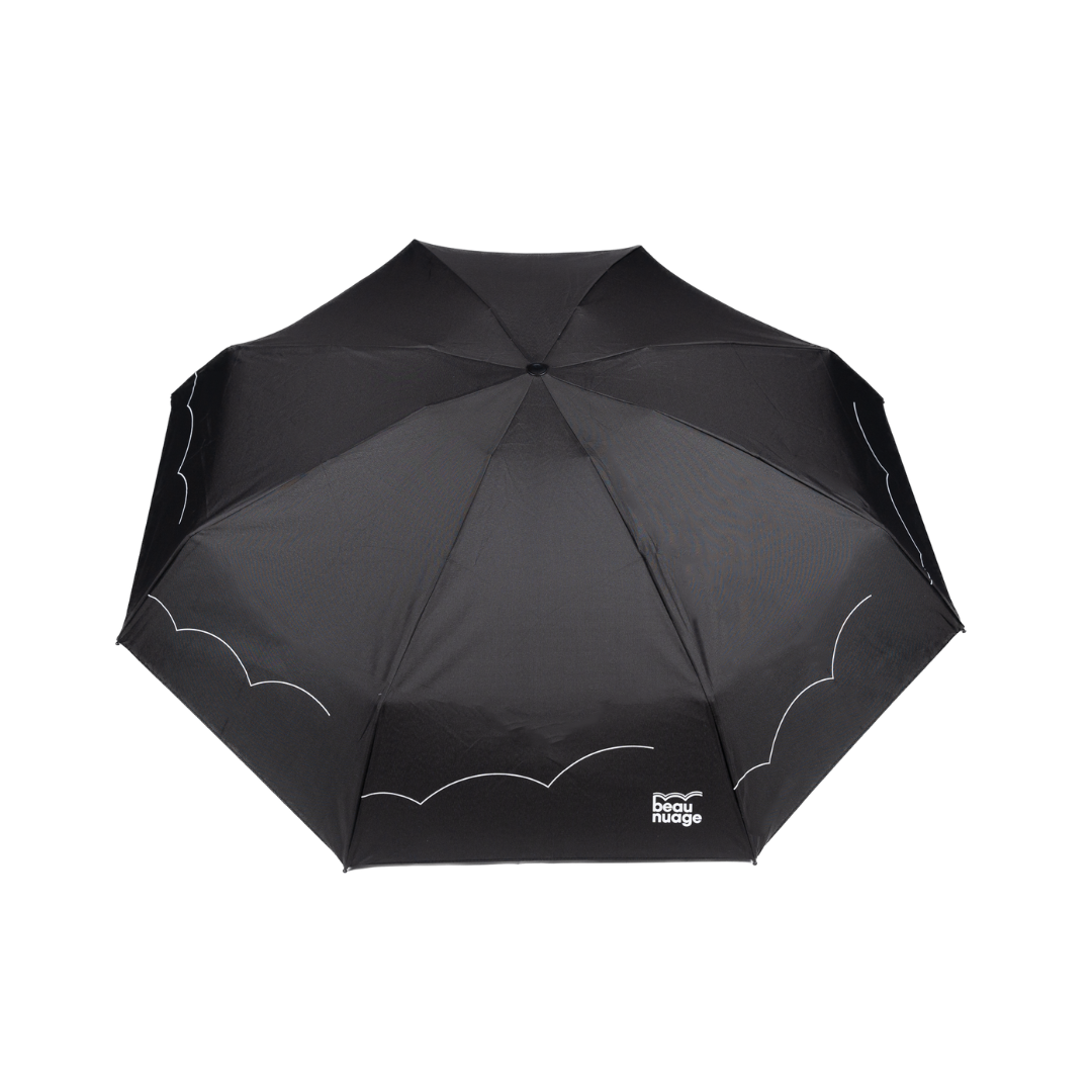 beau nuage unisexe parapluie mini polyester recycl noir immuable l armoire poethique 4