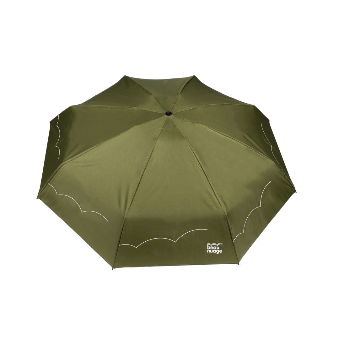 beau nuage unisexe parapluie mini polyester recycl vert kaki l armoire poethique 3